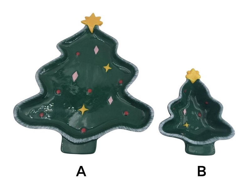 Leter du etter midtpunktet på julebordet ditt? Møt våre håndlagde keramiske treplater.
