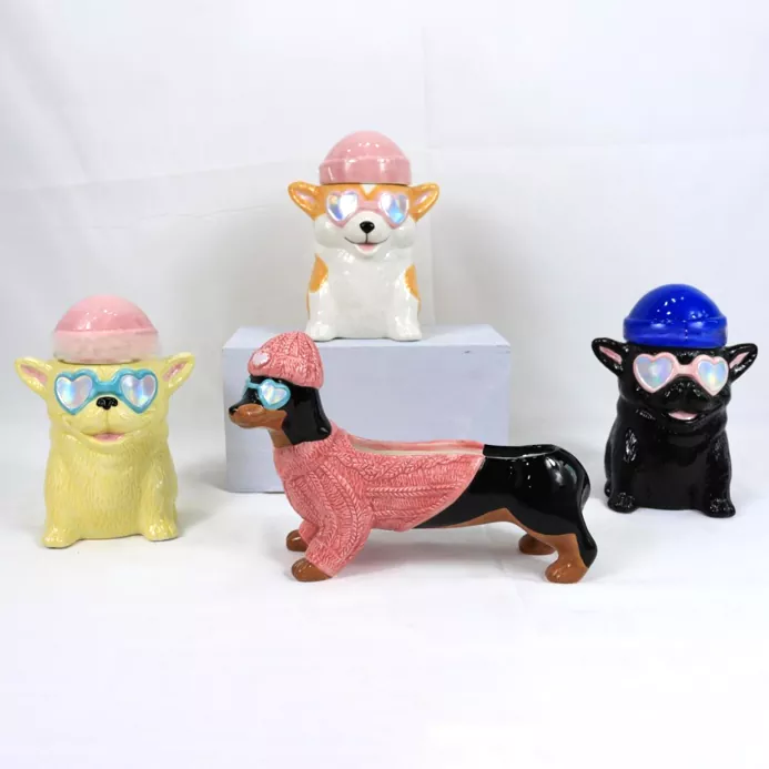 Animal Keramisk lysestake