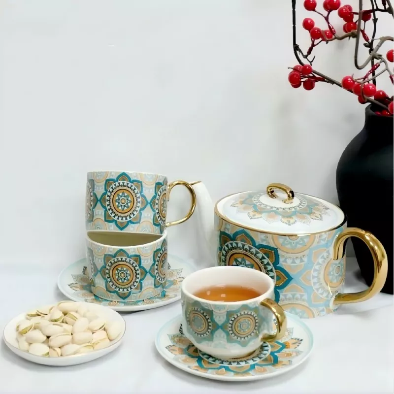 Kaffeutstyr i bohemstil