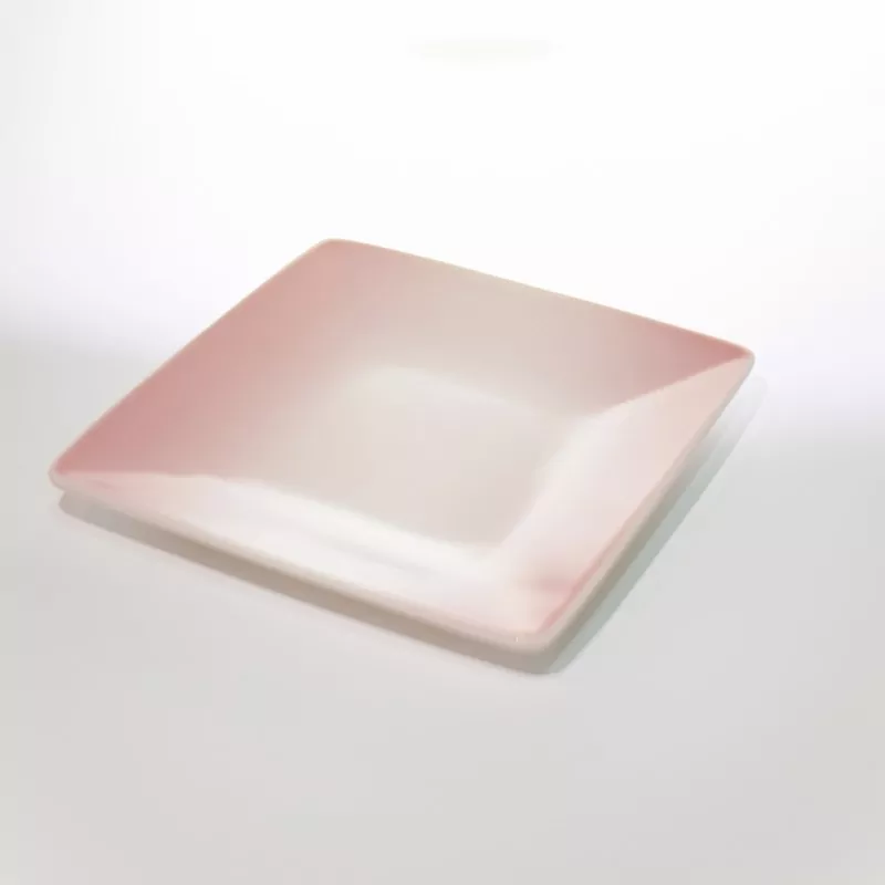 Minimalistisk firkantet Ombre keramisk miniplate